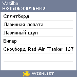 My Wishlist - vasilbo