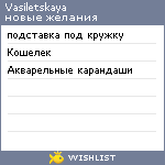 My Wishlist - vasiletskaya