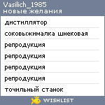 My Wishlist - vasilich_1985