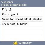 My Wishlist - vasjandr