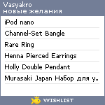 My Wishlist - vasyakro