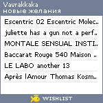 My Wishlist - vavrakkaka