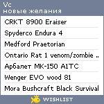 My Wishlist - vc