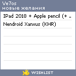 My Wishlist - ve7os