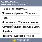 My Wishlist - vedmezhatko