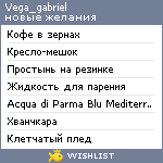 My Wishlist - vega_gabriel