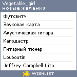 My Wishlist - vegetable_girl