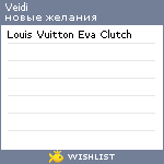 My Wishlist - veidi