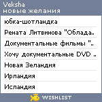 My Wishlist - veksha