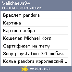 My Wishlist - velichaeva94