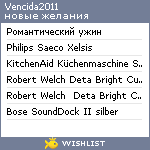 My Wishlist - vencida2011