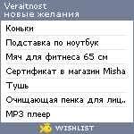 My Wishlist - veraitnost