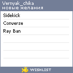 My Wishlist - vernyak_chika