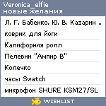 My Wishlist - veronica_elfie