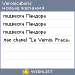 My Wishlist - veronicaboris