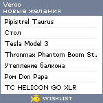 My Wishlist - veroo