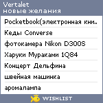 My Wishlist - vertalet