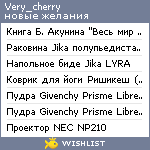 My Wishlist - very_cherry