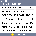 My Wishlist - veshh