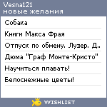 My Wishlist - vesna121