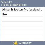 My Wishlist - veverka