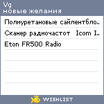 My Wishlist - vg