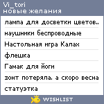 My Wishlist - vi_tori