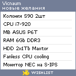 My Wishlist - vicnaum