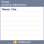 My Wishlist - victer