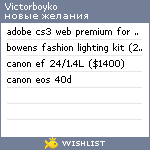 My Wishlist - victorboyko