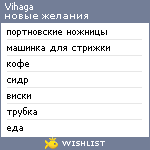 My Wishlist - vihaga