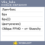 My Wishlist - vika_buka