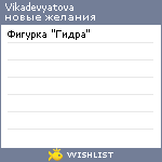 My Wishlist - vikadevyatova