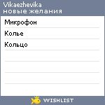 My Wishlist - vikaezhevika