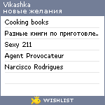 My Wishlist - vikashka