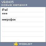 My Wishlist - viki8405
