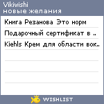 My Wishlist - vikiwishi