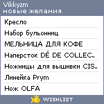 My Wishlist - vikkyzm