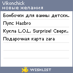 My Wishlist - vikonchick