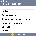 My Wishlist - viksa5