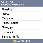 My Wishlist - viksi_73