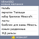 My Wishlist - viktor1012