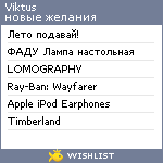 My Wishlist - viktus