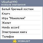 My Wishlist - vikusha1990