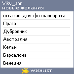 My Wishlist - viky_ann