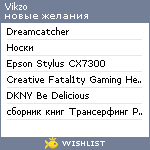 My Wishlist - vikzo