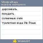 My Wishlist - vinogradraya