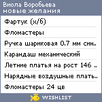 My Wishlist - viola_vrb