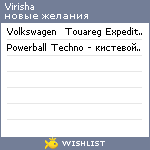 My Wishlist - virisha