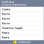 My Wishlist - vishkolyar